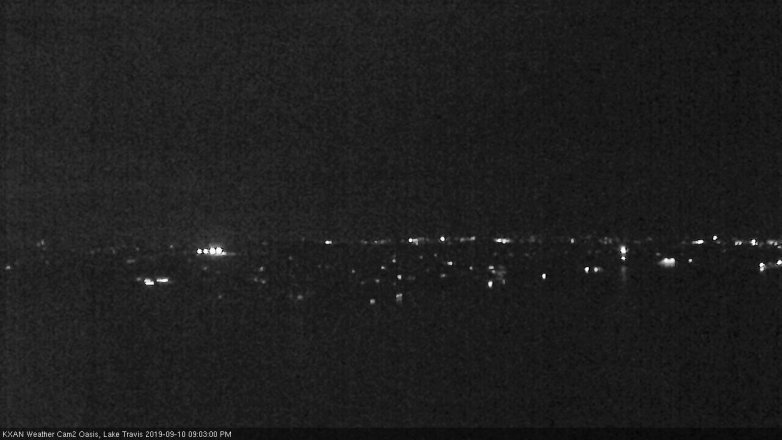 Lake Travis webcam, September 10, 2019 8:05 PM CT