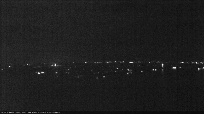 Lake Travis webcam, September 10, 2019 8:20 PM CT