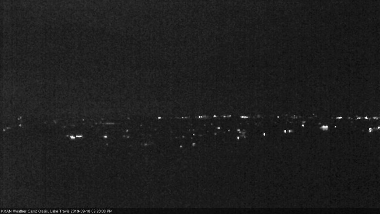 Lake Travis webcam, September 10, 2019 8:30 PM CT