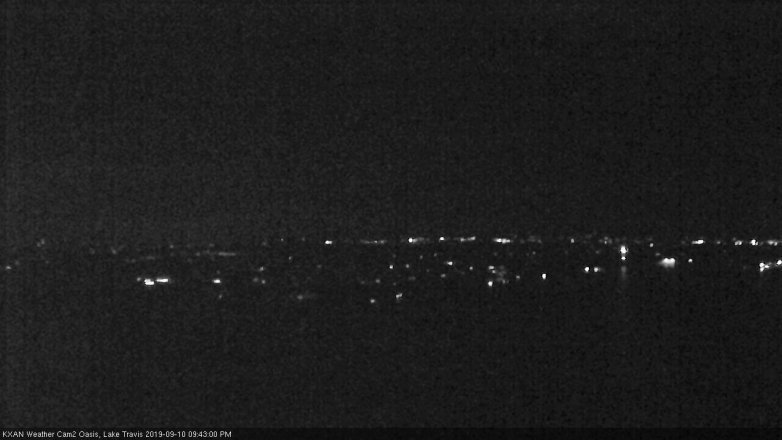 Lake Travis webcam, September 10, 2019 8:45 PM CT