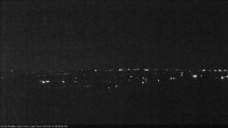 Lake Travis webcam, September 10, 2019 9:00 PM CT