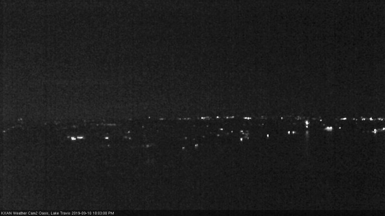 Lake Travis webcam, September 10, 2019 9:05 PM CT