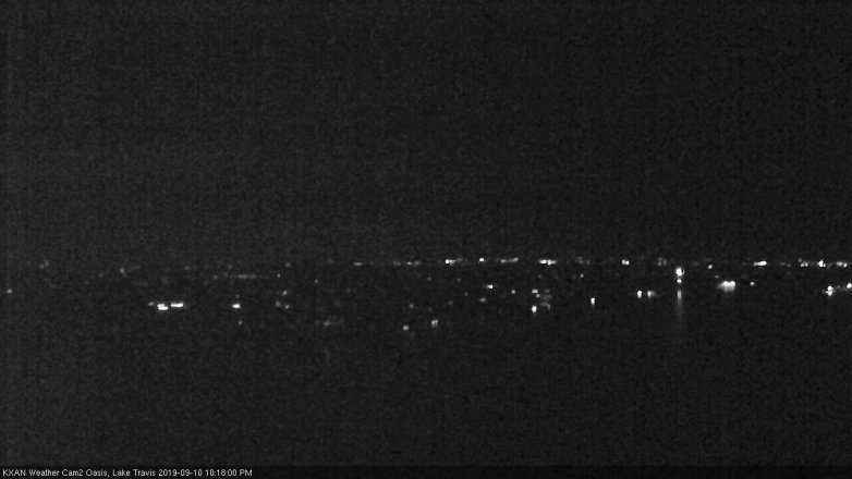 Lake Travis webcam, September 10, 2019 9:20 PM CT