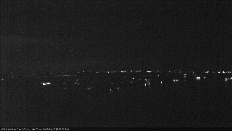 Lake Travis webcam, September 10, 2019 9:30 PM CT