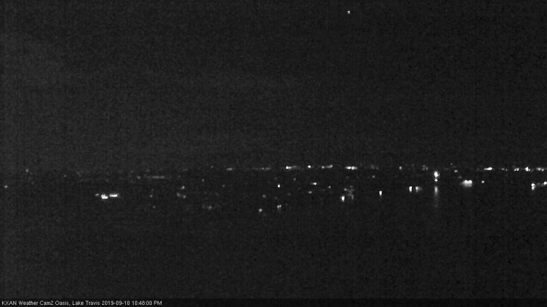Lake Travis webcam, September 10, 2019 9:50 PM CT