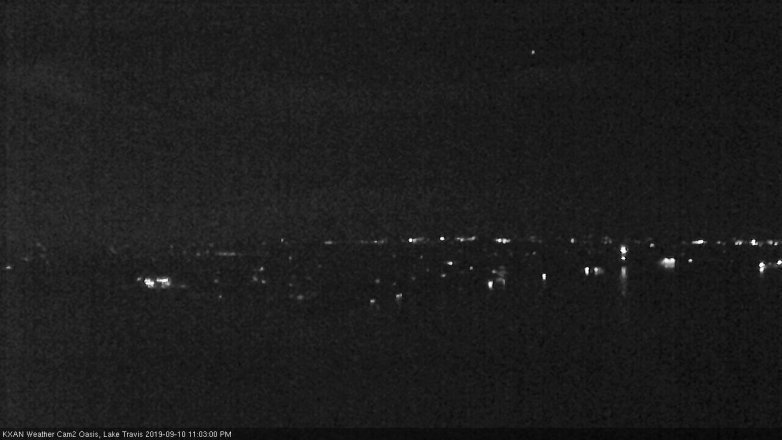 Lake Travis webcam, September 10, 2019 10:05 PM CT