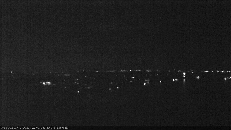 Lake Travis webcam, September 10, 2019 10:10 PM CT