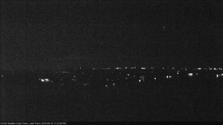Lake Travis webcam, September 10, 2019 10:25 PM CT