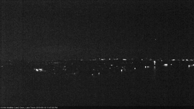 Lake Travis webcam, September 10, 2019 10:50 PM CT
