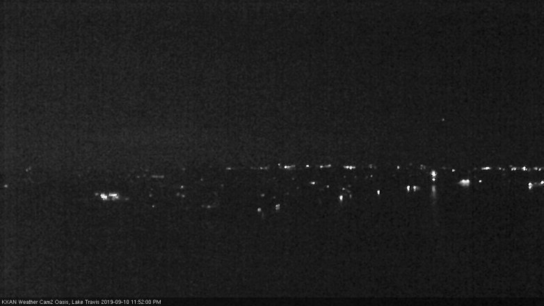 Lake Travis webcam, September 10, 2019 10:55 PM CT
