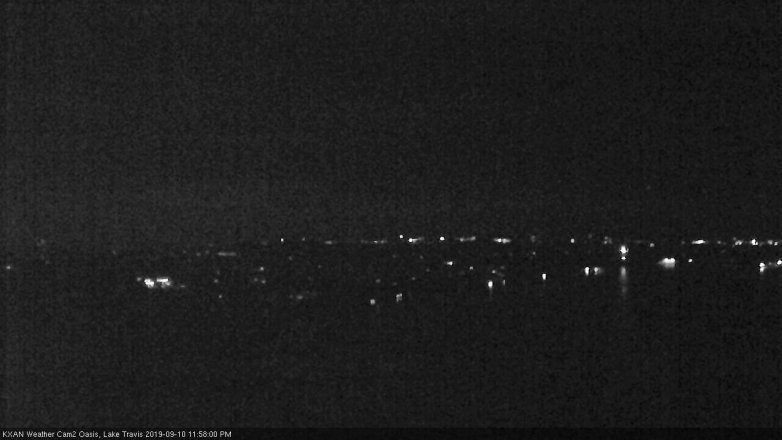 Lake Travis webcam, September 10, 2019 11:00 PM CT