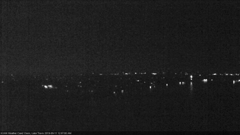 Lake Travis webcam, September 10, 2019 11:10 PM CT