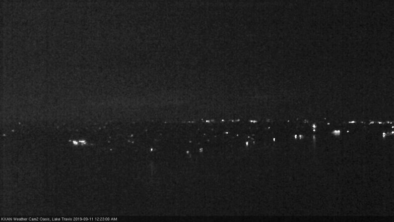 Lake Travis webcam, September 10, 2019 11:25 PM CT