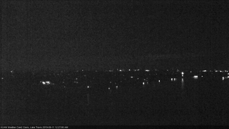 Lake Travis webcam, September 10, 2019 11:30 PM CT