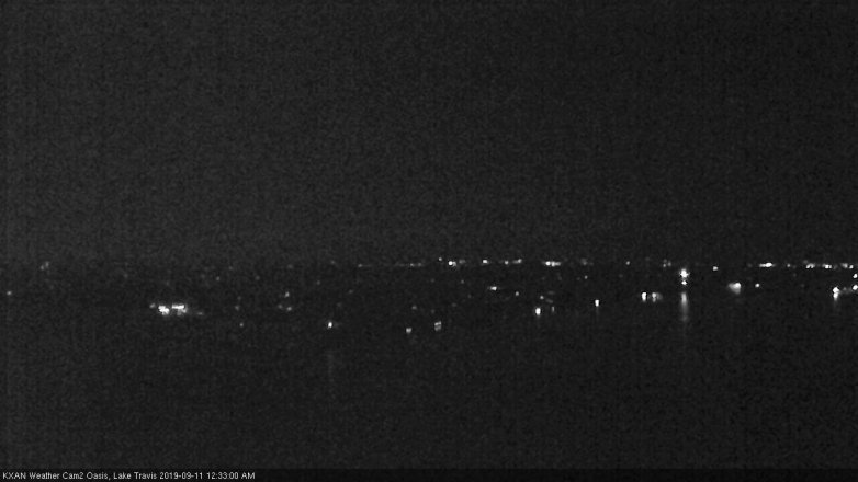 Lake Travis webcam, September 10, 2019 11:35 PM CT