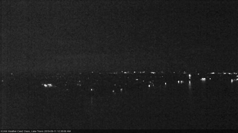 Lake Travis webcam, September 10, 2019 11:40 PM CT