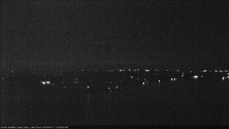 Lake Travis webcam, September 10, 2019 11:55 PM CT