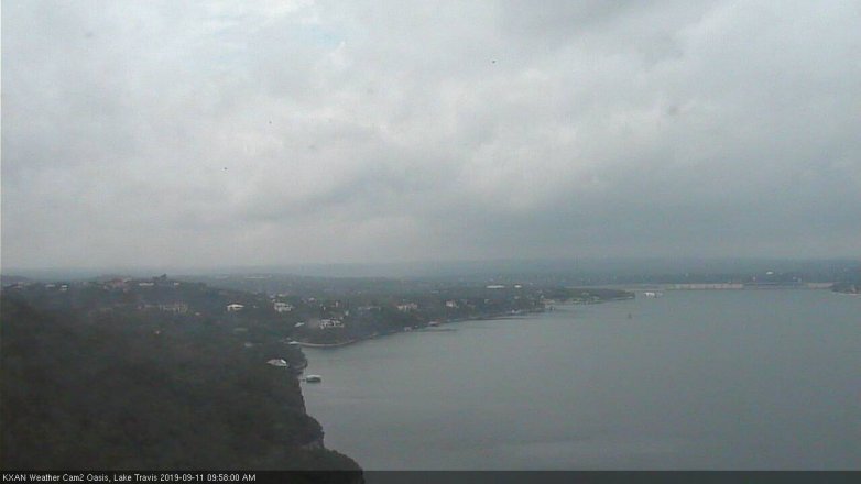 Lake Travis webcam, September 11, 2019 9:00 AM CT