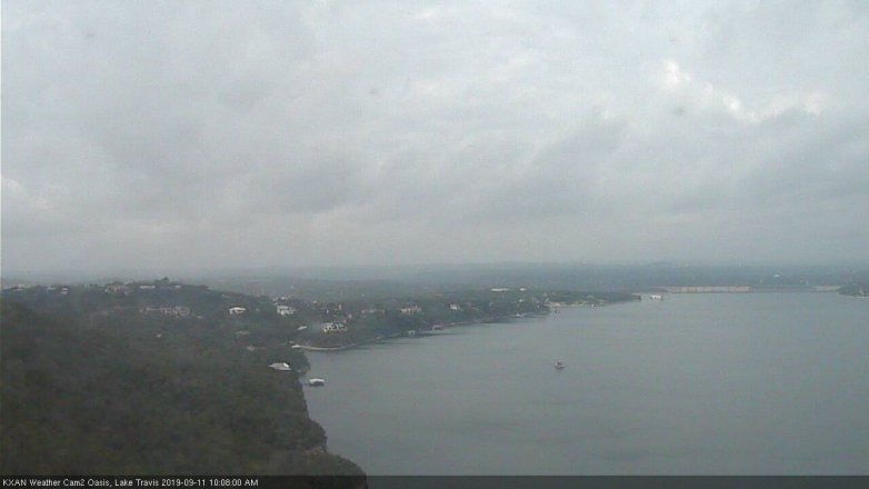 Lake Travis webcam, September 11, 2019 9:10 AM CT