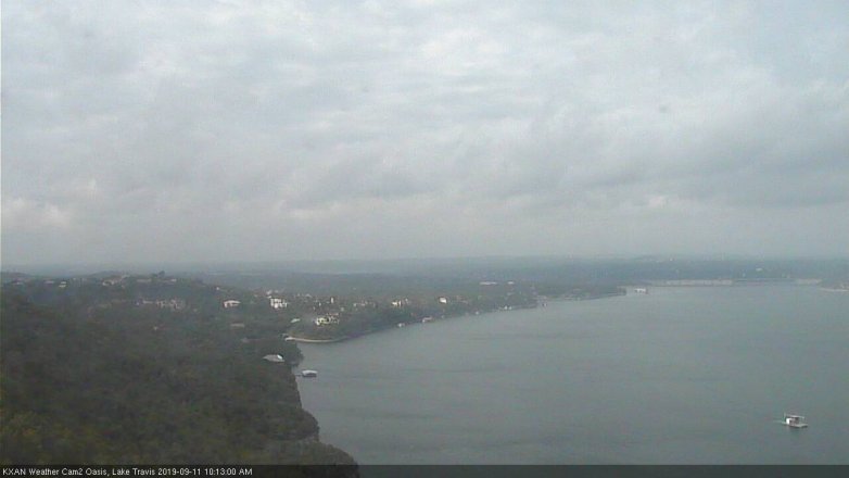 Lake Travis webcam, September 11, 2019 9:15 AM CT
