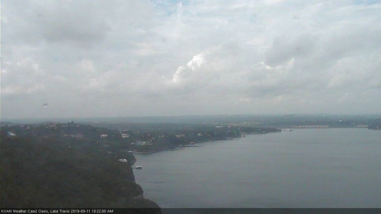 Lake Travis webcam, September 11, 2019 9:25 AM CT