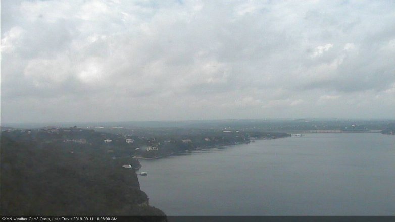 Lake Travis webcam, September 11, 2019 9:30 AM CT
