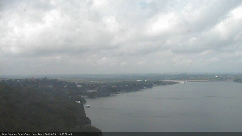 Lake Travis webcam, September 11, 2019 9:35 AM CT
