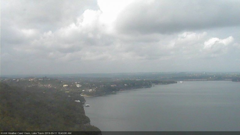 Lake Travis webcam, September 11, 2019 9:45 AM CT
