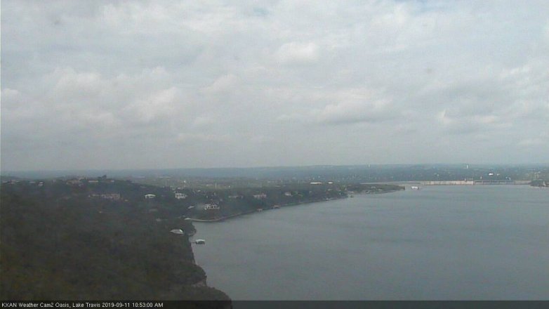 Lake Travis webcam, September 11, 2019 9:55 AM CT