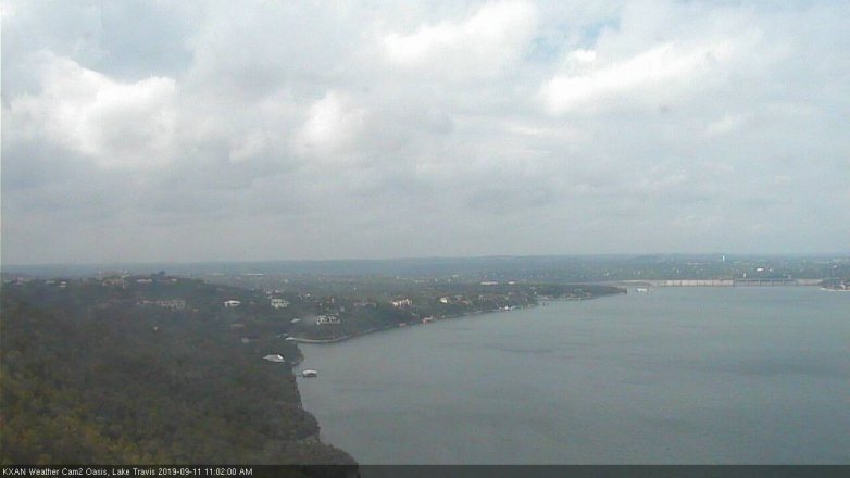 Lake Travis webcam, September 11, 2019 10:05 AM CT