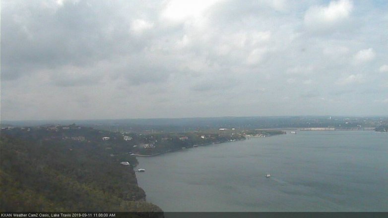Lake Travis webcam, September 11, 2019 10:10 AM CT