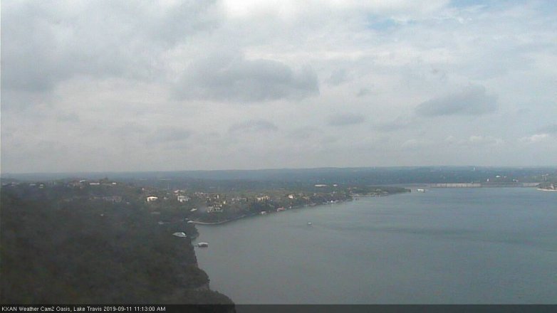 Lake Travis webcam, September 11, 2019 10:15 AM CT