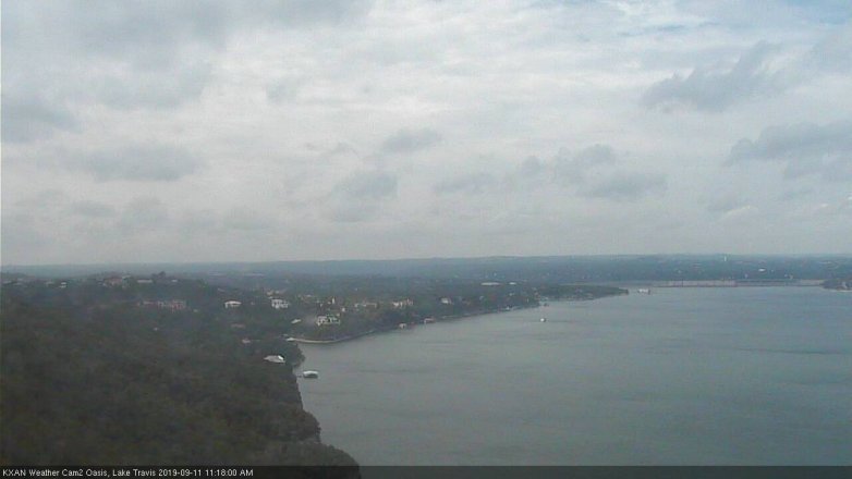 Lake Travis webcam, September 11, 2019 10:20 AM CT