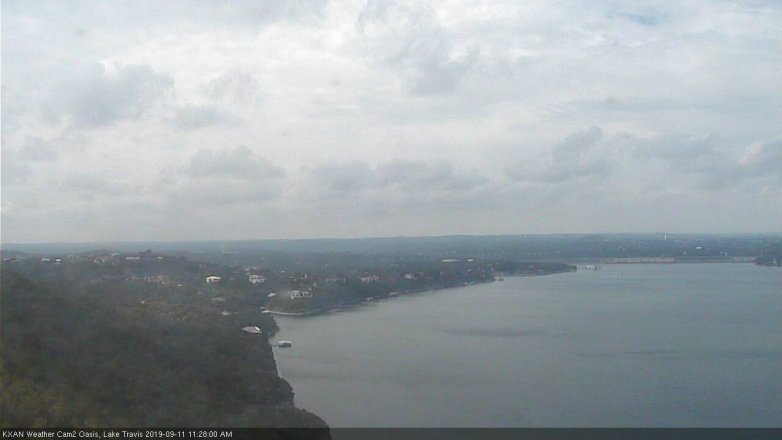 Lake Travis webcam, September 11, 2019 10:30 AM CT