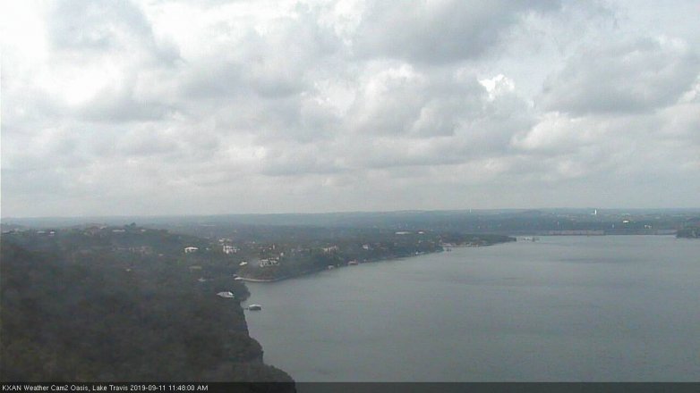 Lake Travis webcam, September 11, 2019 10:50 AM CT