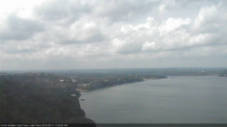 Lake Travis webcam, September 11, 2019 10:55 AM CT
