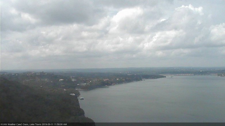 Lake Travis webcam, September 11, 2019 11:00 AM CT