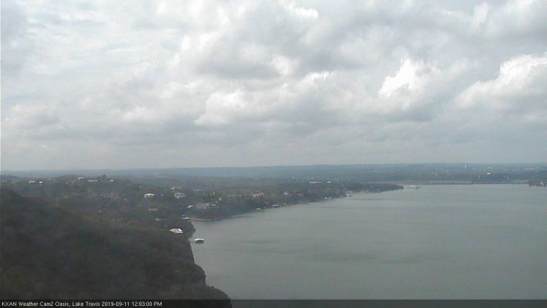 Lake Travis webcam, September 11, 2019 11:05 AM CT