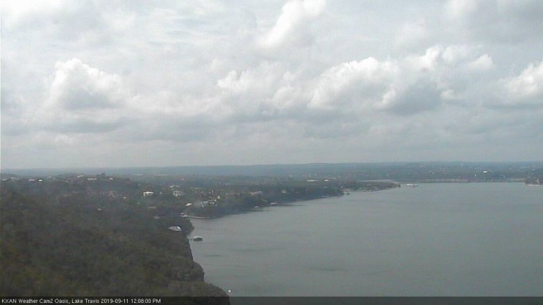 Lake Travis webcam, September 11, 2019 11:10 AM CT