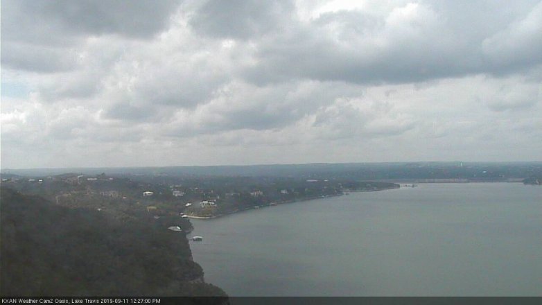 Lake Travis webcam, September 11, 2019 11:30 AM CT