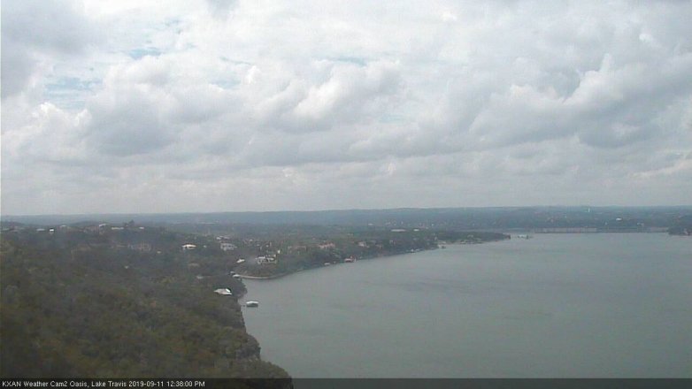 Lake Travis webcam, September 11, 2019 11:40 AM CT