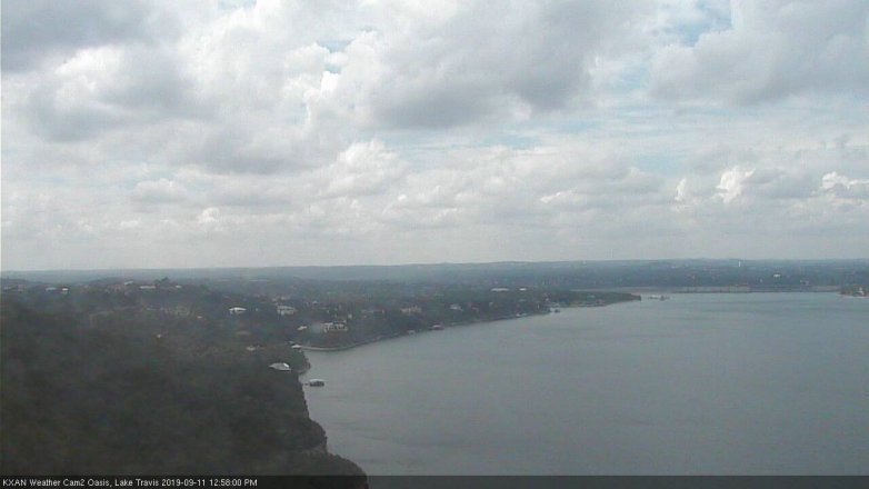 Lake Travis webcam, September 11, 2019 12:00 PM CT