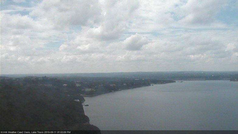 Lake Travis webcam, September 11, 2019 12:05 PM CT