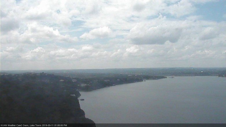 Lake Travis webcam, September 11, 2019 12:10 PM CT