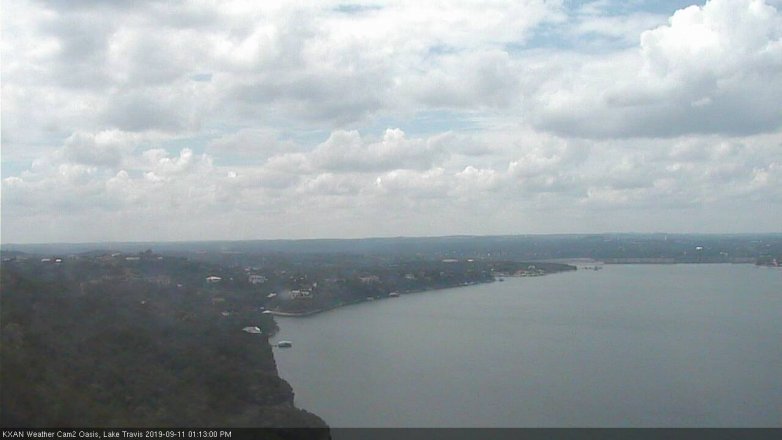 Lake Travis webcam, September 11, 2019 12:15 PM CT