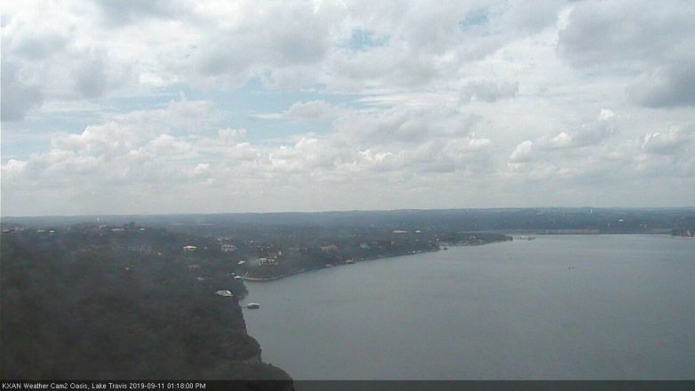 Lake Travis webcam, September 11, 2019 12:20 PM CT