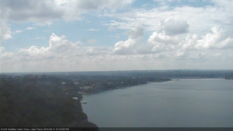Lake Travis webcam, September 11, 2019 12:35 PM CT