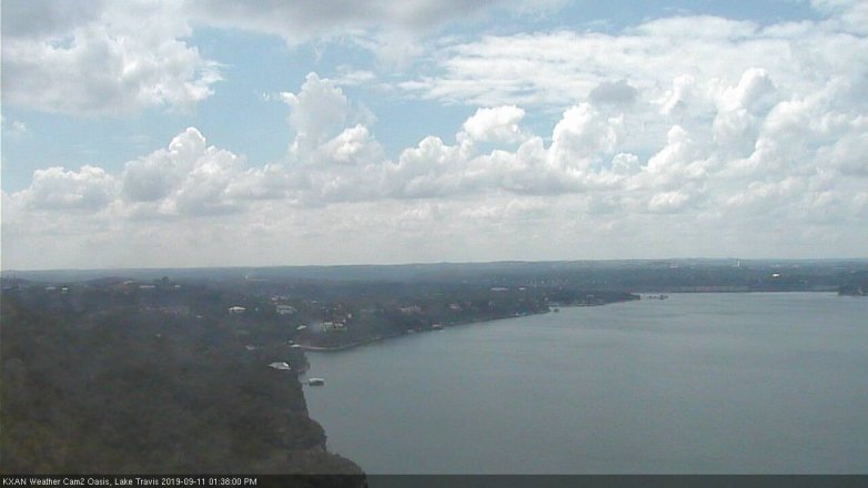 Lake Travis webcam, September 11, 2019 12:40 PM CT
