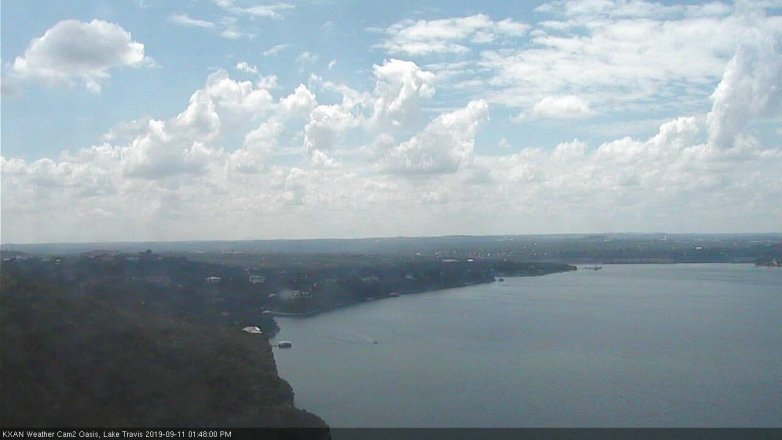 Lake Travis webcam, September 11, 2019 12:50 PM CT