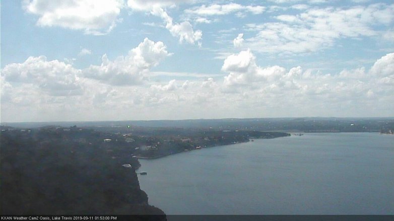 Lake Travis webcam, September 11, 2019 12:55 PM CT
